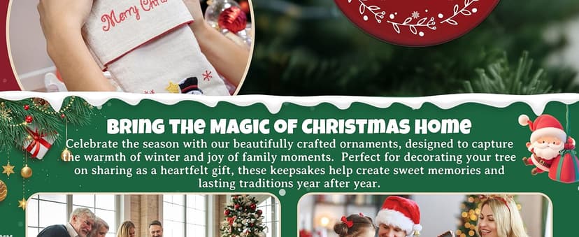 GGEB Friend Christmas Ornaments Gifts for Women Men - 3" Ceramic Christmas Tree Friendship Ornaments for Best Friends Coworkers Bestie Sister - Good Friends Birthday Gifts Ideas Xmas Decorations