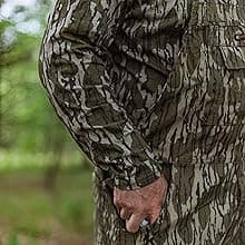 Mossy Oak Cotton Mill 2.0 Camo Hunting Bibs, Uninsulated Camo Overalls for Men