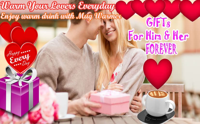 Coffee Mug Warmer for Desk with Auto Shut Off, Coffee Cup Warmer for Desk Office Home-Coffee Gifts
