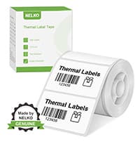 Nelko Label Maker Machine with Tape, PM220 Bluetooth Label Printer, 2 Inch Portable Thermal Printer for Small Business, Address, Logo, Clothing, Sticker Printer for iOS, Android & PC, White