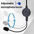 BAOFENG Rugged Radio Helmet Headset with Mic Microphone 2 PIN PTT BF-F8HP Pro UV-5R Mini AR-5RM UV-21R UV32 DM32 Two Way Radio Walkie Talkies