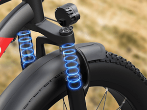 Electric Bike for Adults, 1000W Peak Ebike, 25MPH 60Miles Electric Mountain Bike, 26" Fat Tire Electric Bicycle with 48V 13AH Battery, Front Suspension,7 Speed, Rear Rack, UL 2849 Certified