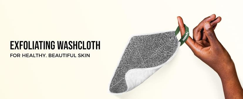 ZOMCHI 2 Count Wash Cloths, Exfoliating Washcloth with Dual Texture for Face and Body, Exfoliating Wash Cloth for Showering (Deep and Gentle)