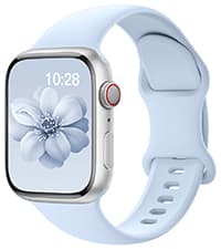 Sport Silicone Band Compatible with Apple Watch Bands 40mm 38mm 41mm 44mm 45mm 42mm 49mm Women Men,Soft Wristband Waterproof Replacement Sport Strap for iWatch Bands Series 9 8 7 6 5 4 3 2 1 SE Ultra