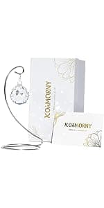 Memorial Gift with Stand, Unique Sympathy Idea for Loss of Family & Loved One, Tabletop Clear Crystal Rainbow Maker, Thoughtful Remembrance Bereavement Box