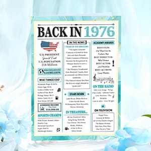 50th Birthday Gifts for Her 50 Year Old Gifts for Women Turning 50 and Fabulous Gift Ideas for Woman Cool 1976 Birthday Gift for Woman Happy 50th Bday Decorations Basket for Mom Daughter with Tumbler B0G1L8J8PK