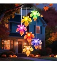 Unique Birthday Small Gifts for Mom Grandma Nana Wife Sister Auntie, Solar Lights Outdoor Decor for Garden Yard Patio Porch Winzwon Solar Wind Chimes, Christmas Gardening Butterfly Gifts for Women B0BTCP3YMM