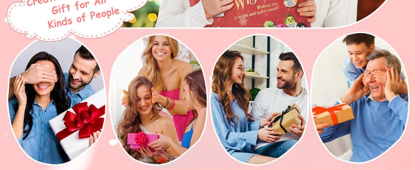 Advent Calendar 2025, 24 Days Positive Crochet Animals Christmas Countdown Calendar for Kids, Teens, Adults, Handmade Emotional Support Crochet Toys with Positive Card for Birthday, Christmas Gifts