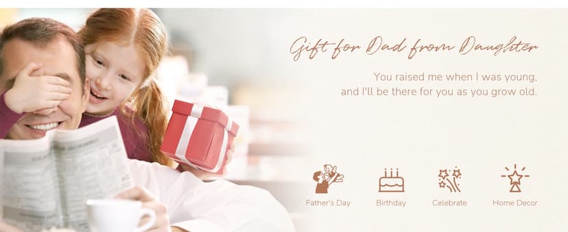 Dad Gifts from Daughter: Best Fathers Day Birthday Ideas for Dads Father of The Bride Gifts for Wedding Girl Dad Figurines Statue
