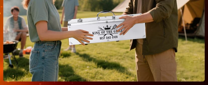 Bonsai Tree Christmas Dad Gifts, Birthday Gifts from Daughter, Best Dad Ever Gift for Christmas - Xmas Cool Grilling Bbq Present for Father from Son - Daddy Stainless Steel Metal Tool Heavy Duty Set 4