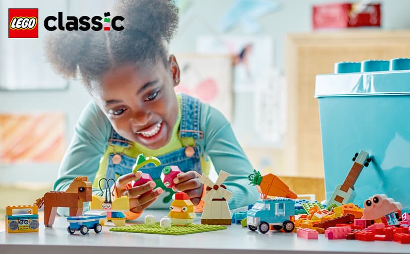 LEGO Classic Vibrant Creative Brick Box Building Blocks - Sensory & Learning Toys for Boys & Girls, Ages 4+ Years - Pretend Play Preschool Toys - Gift for Christmas - 11038