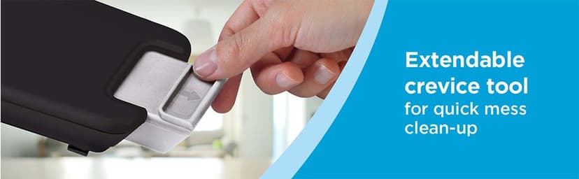 BLACK+DECKER dust buster PIVOT VAC Handheld Vacuum Cordless, Car Vacuum Portable Rechargeable, Extendible Crevice Tool and 200 Degree Pivoting Nozzle, Strong Suction, Lightweight (BDH2000PL)