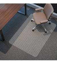 Kuyal Office Chair Mat for Carpet, 32x48 Clear Heavy Duty Computer Chair Mat, Under Desk Protector Carpeted Floors Mat, Easy Chair Movement,Ship Flat
