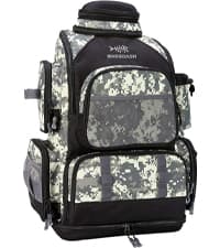 BASSDASH Fishing Tackle Backpack Water Resistant Tactical Bag Soft Tackle Box with Rod Holder and Protective Rain Cover