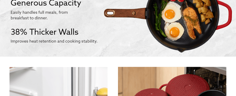 Non-Stick, Non-Toxic, Induction Compatible, Dishwasher & Oven Safe, Space Saving, Camping Cooking, House Warming Gift, Red CAROTE 20pcs Titanium Cookware Set, Detachable Handle Pots and Pans Set B0G6DTV7NG