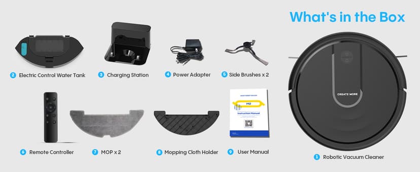 Bagotte Robot Vacuum and Mop Combo,5000Pa Robotic Vacuum with Schedule,4 in 1 Robotic Vacuum Cleaner, Quiet Slim,Self-Charging,Wi-Fi/Voice/App,Perfect for Pet/Hard Floors,/Carpet