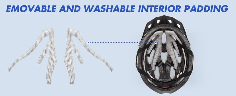 Zacro Adult Bike Helmet Lightweight for Men Women Comfort with Pads&Visor, Certified Bicycle Helmet for Adults Youth Mountain Road Biker