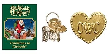 Old World Christmas Fly Fishing Santa Glass Blown Ornament for Christmas Tree, Handcrafted Holiday Decoration, Fisherman Collection