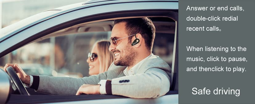 Kendir Bluetooth Headset, V5.0 Ultralight Wireless Headphone Cell Phone Earpiece with Mic Headsetcase,Volume Control, Handsfree Earbud,Compatible with Android/iPhone/Smartphones/Laptop