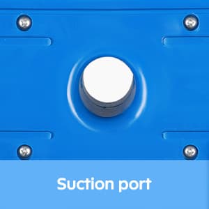 Pool Vacuum Head, Manual Cleaning Vacuum with Wheels 14'' Heavy Duty Handle Pool Vacuum Heads for Inground & Above Pools with Flexible Swivel, Swimming Pool Head for Absorb