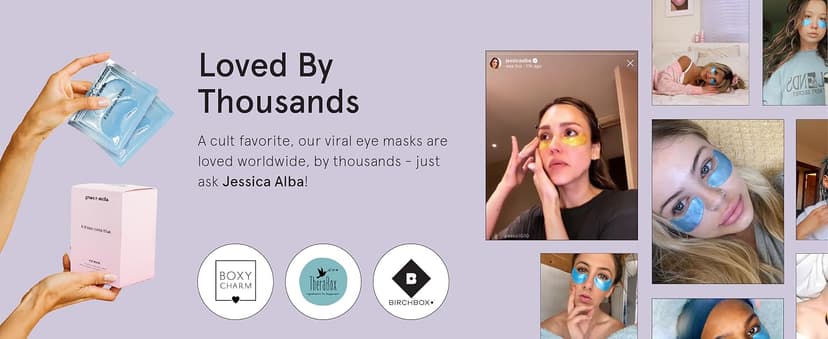 grace & stella Award Winning Under Eye Mask Reduce Dark Circles, Puffy Eyes, Undereye Bags, Wrinkles, Gel Under Eye Patches, Small Gifts for Women, Gifts Under 10 Dollars, Vegan (6 Pairs, Blue) B0C4G16NBX