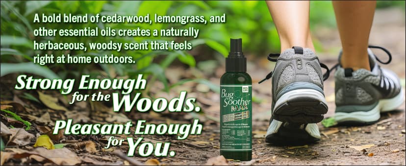 Bug Soother® MAX Natural Tick & Mosquito Repellent Spray – DEET-Free Extra Strength Outdoor Bug Protection, Plant-Based Formula – Made in USA (3ct 4 oz Bottles + 1 oz Bonus)