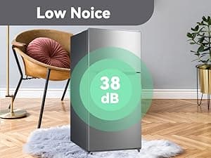 SMETA 30'' Top Mount Refrigerator with Freezer, 16.2 Cu. Ft. Stainless Steel 2-Door Counter Depth Fridge, Energy Saving, Ice Maker Ready, Reversible Door, Frost Free, Ideal for Garage & Office
