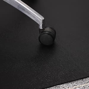 Chair Mat for Carpet, QQpony 36" x 48" Office Chair Mat for Carpeted Floors, Heavy Duty Vinyl Floor Mat with Grips, Carpeted Floor Protector Rolling Computer Desk Mat for Home Office (Black)