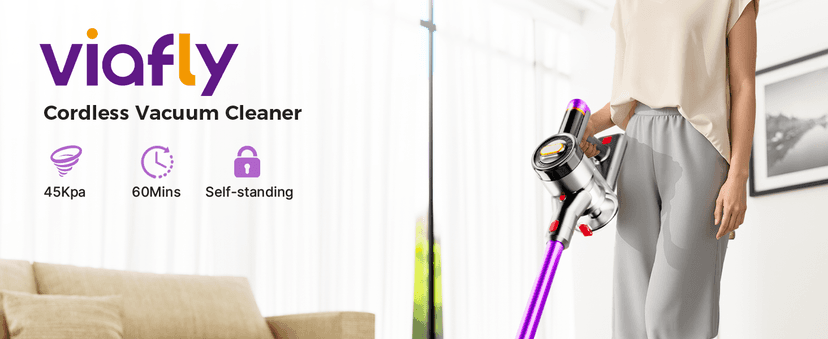 Cordless Vacuum Cleaner, 550W/45Kpa/60Mins Stick Vacuum, Anti-Tangle Vacuum Cleaners for Home with Self-Standing, LDE Display, 8-in-1 Wireless Vacuum for Carpet Pet Hair Hardfloor