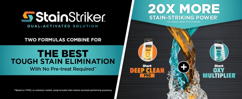 Shark CarpetXpert with StainStriker Upright Carpet, Area Rug & Upholstery Cleaner with Pet Mess Extractor Tool, Perfect for Pets, Carpet Shampooer, 3 Cleaning Tools, Cleaning Solutions, White, EX201