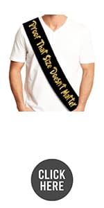 Size Doesnt Matter Groom Sash - Bachelor Party Supplies, Favors, Games and Decorations
