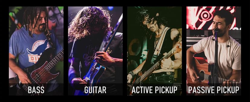 Xvive A58 Wireless Guitar System 5.8GHz Wireless Guitar Transmitter Receiver for Active or Passive Pickup Electric/Acoustic Bass Guitar