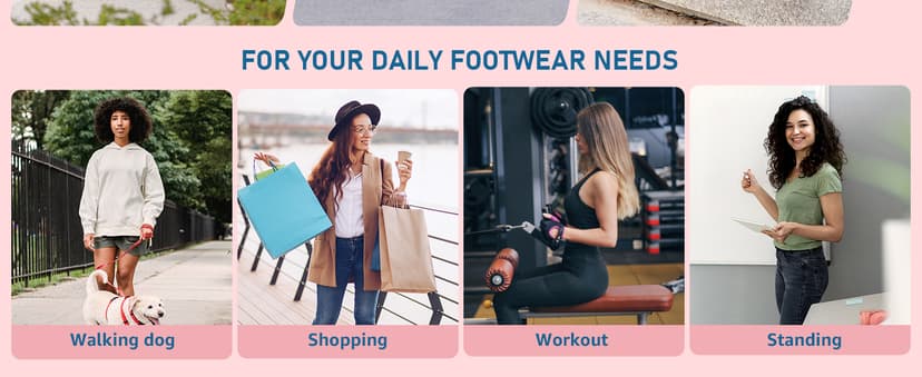 STQ Walking Shoes Women Arch Support Slip on Sneakers with Memory Foam Comfort Lightweight