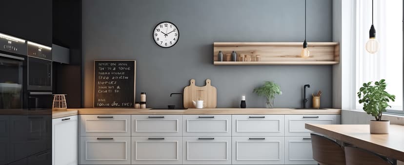 Wall Clock Non-Ticking Silent Quartz Movement Decor Clock Modern Simple Style Round Plastic Wall Clocks for Home/Office/School/Living Room/Bedroom/Kitchen (Blue, 12 Inch)