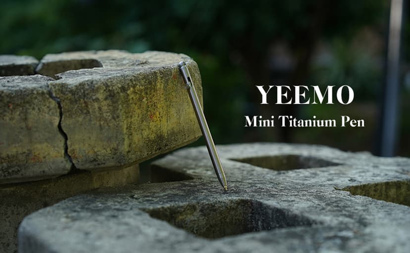 Mini Pen,Non-Toxic Titanium EDC Pen with Keychain, Compact and Stylish Small Pen(Only 82mm in Length and Comes with 2 Refill Cartridges)