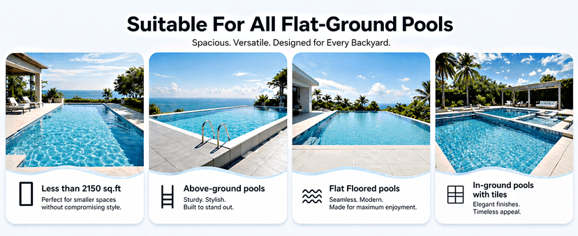 Cordless Robotic Pool Cleaner - Automatic Pool Vacuum Robot for Inground&Above Ground Pools, Wall&Waterline Climbing, Smart Navigation, 180mins Runtime, APP Control, Dual Filtration, Powerful Suction