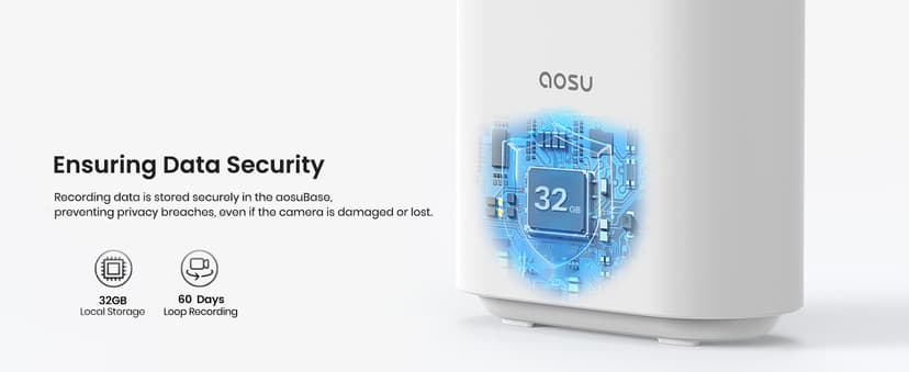 aosu Security Cameras Outdoor Wireless, 4 Cam-Kit, No Subscription Required, Solar-Powered, Home Security Cameras System with 360° Pan & Tilt, Auto Tracking, 2K Color Night Vision, Easy Setup