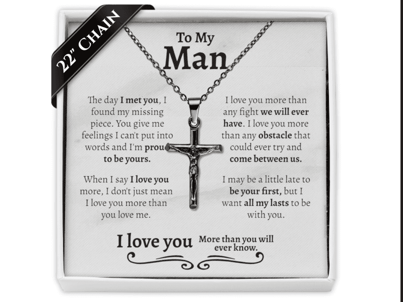 Love You This Much Steel Twist Bracelet for Him - Birthday & Wedding Gift for Husband, Boyfriend, or Fiance