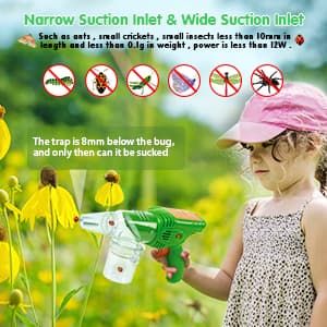 PLAY Bug Vacuum for Kids,Bug Catcher kit for Kids,Eco-Friendly Bug Suction Toy Vacuum with Magnifying Glass Viewing Chamber, for Boys Age 4+