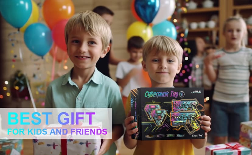 Laser Tag Set of 2, Lazer Tag Game for Kids Indoor & Outdoor Play, Gift Ideas for Kids Teens and Adults, Cool Toys for Teenage Ages 8 9 10 11 12+Year Old Boy & Girls B0C3QX5ZSX