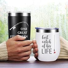 Wedding Anniversary for Couple Friend Lovers Cups Stainless Steel Wine Tumbler Travel Mug with Straw and Lid,2 Pack (4.blackwhite)