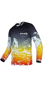 Weimostar Men's Cycling Jersey MTB T Shirt Long Sleeve Mountain Bike Motorcycle Outdoor Bicycle Clothes