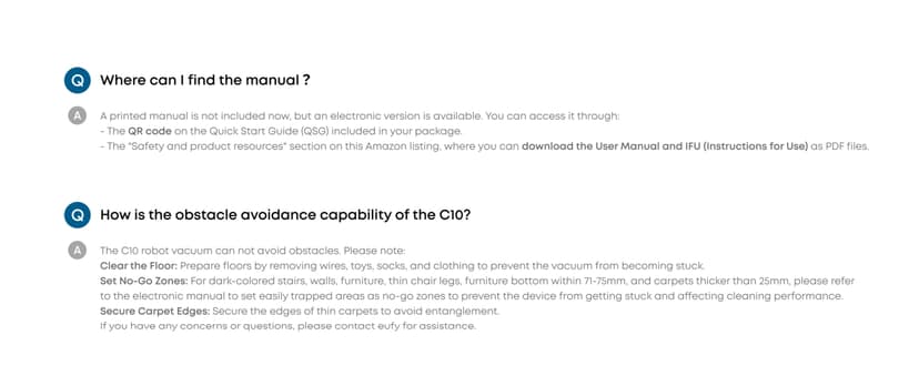 eufy C10 Robot Vacuum Self Emptying, 8 Weeks Hands Free, Advanced Smart Mapping with LiDAR Navigation, 2.85-Inch Slim Design, Powerful Suction, Edge Expansion Brush for Pet Hair, Carpet Detection