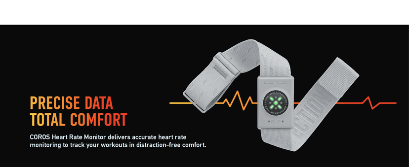 COROS Heart Rate Monitor, Comfort, Easy to wear, Auto-wear Detection, Advanced Sensor, Precise Data, Bluetooth, 38 Hours Battery Life, Connects up to 3 Devices at Once