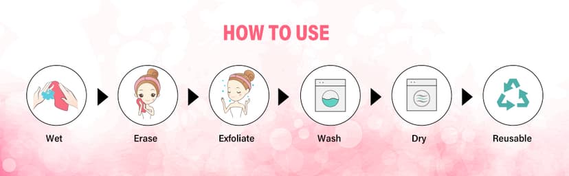 Nugilla Makeup Remover Cloths, 8 Packs Makeup Remover Towels Reusable Face Wash Cloth, Soft Microfiber Face Cloth for Women