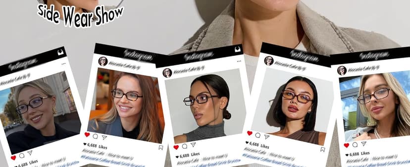 Breaksun Retro Rectangle Glasses for Women Men Small Square Blue Light Blocking Glasses Vintage Eyeglasses