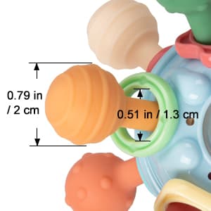 Baby Montessori Sensory Toys for 0-6 6-12 Months, Baby Teether Teething Toys for Babies 0 3 6 9 12 18 Months, Newborn Infant Learning Developmental Toys Gifts for 1 2 Year Old Boys Girls