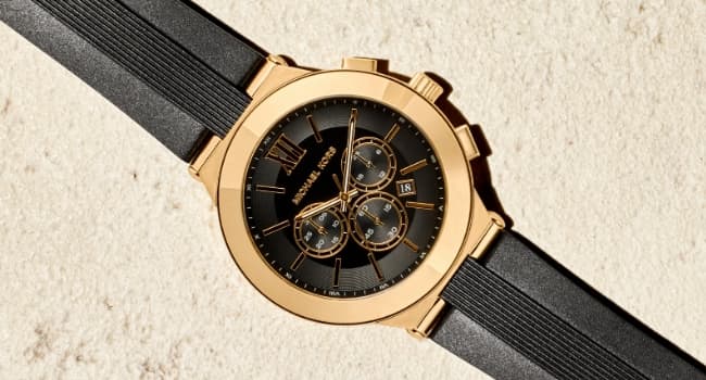 Michael Kors Oversized Slim Runway Men's Watch, Stainless Steel Watch for Men