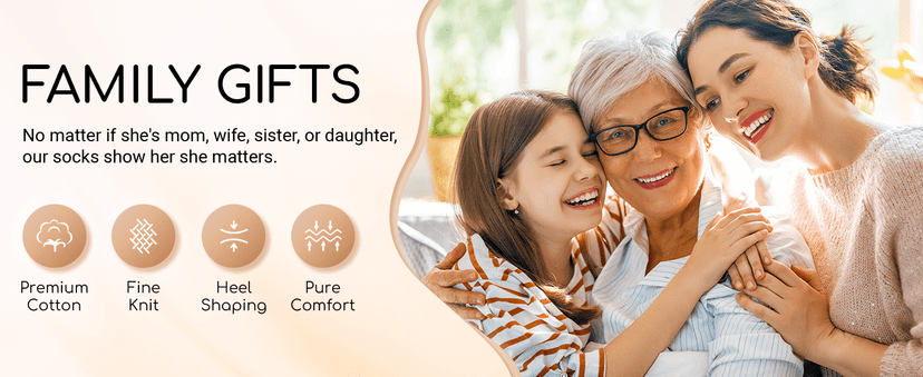 HAPPYPOP Mothers Day Socks - Sisters Aunt Gifts, Gifts for Sister Daughter Mother in Law