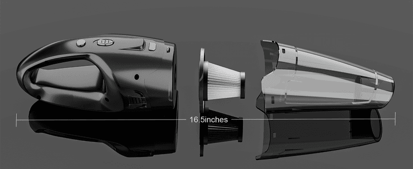 Handheld Vacuum Cordless Rechargeable with LED Light, Car Vacuum Portable Cordless, Hand Vacuum Cleaner Car Seats, Home, Quick Cleanup, Strong Suction, Lightweight, Includes Crevice Nozzle & Brush